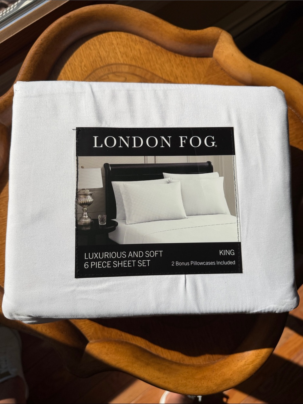 London Fog White King 6-Piece Sheet Set - Luxurious Soft Bedding